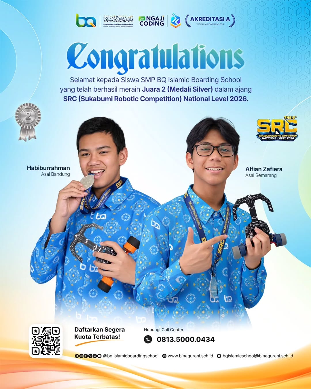 Juara 2 Line Follower, Sukabumi Robotik Competition 2026
