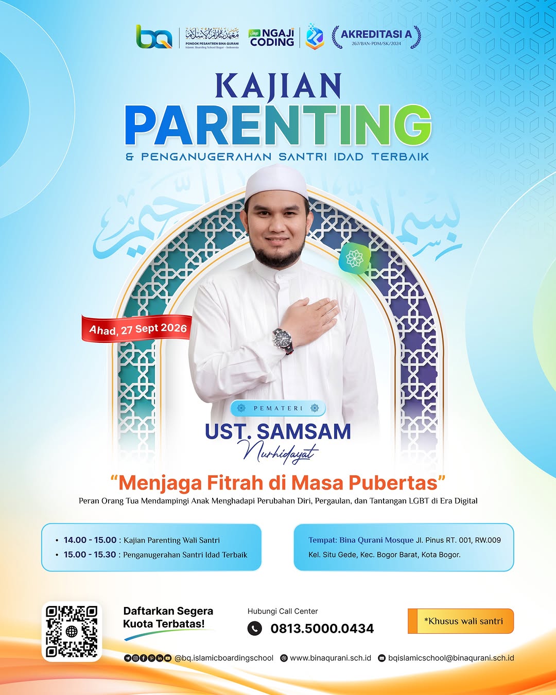 Kajian Parenting & Penganugerahan Santri I'dad Terbaik