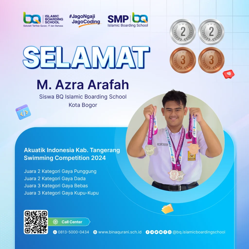 Santi BQ Menjuarai Akuatik Indonesia Kab. Tangerang Swimming Competition 2024