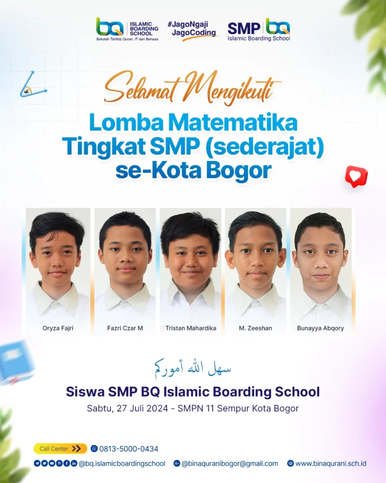 Lomba Matematika BQ Islamic Boarding School