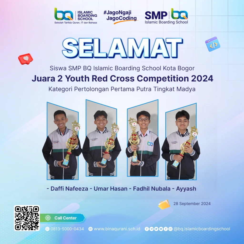 Santri BQ Juara 2 Youth Red Cross Competition 2024