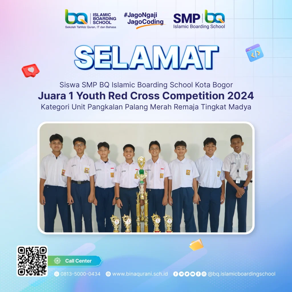 Santri BQ Juara 1 Youth Red Cross Competition Se-Jabodetabek